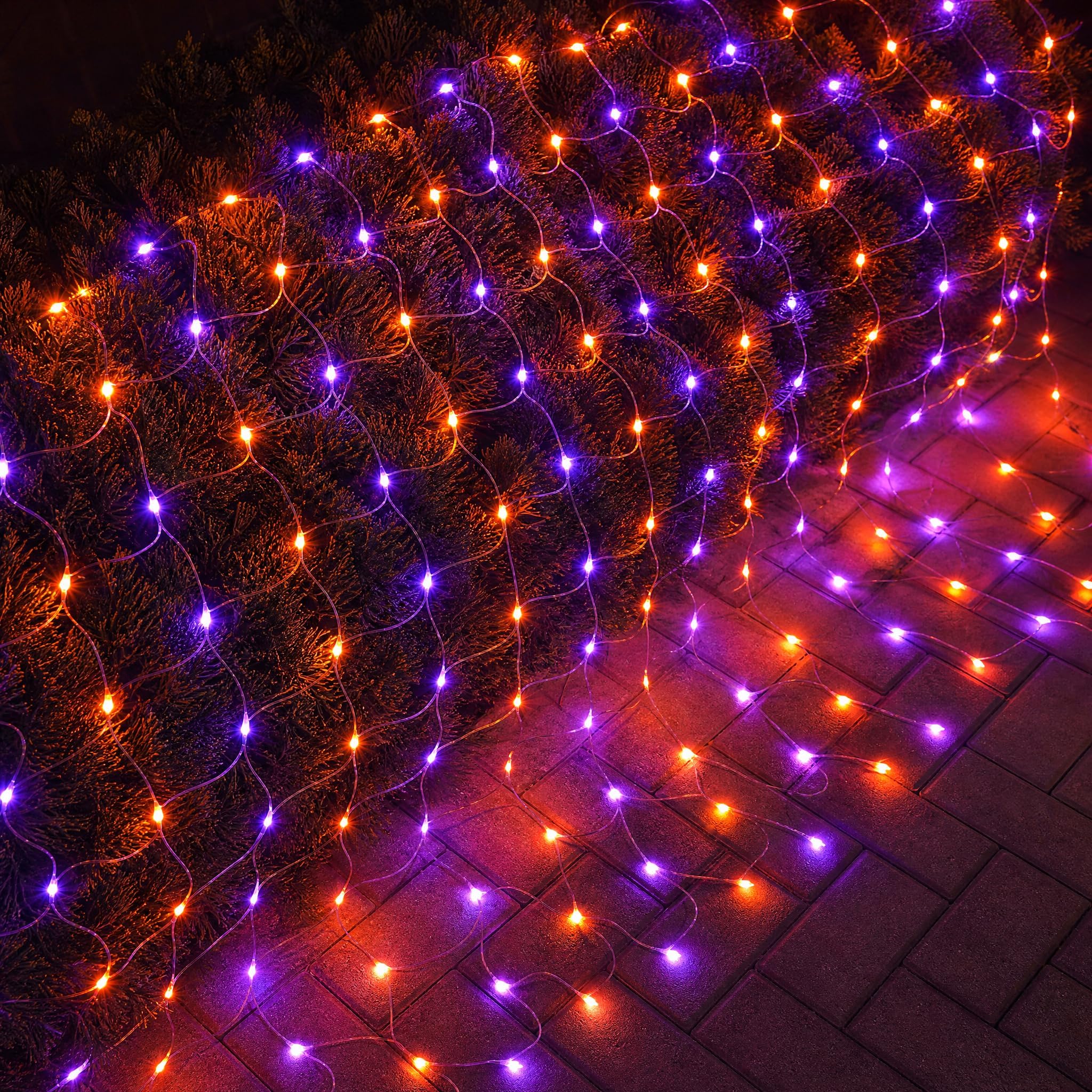 Amazon.com: Dazzle Bright Halloween 360 LED Net Lights, 12FT x 5FT